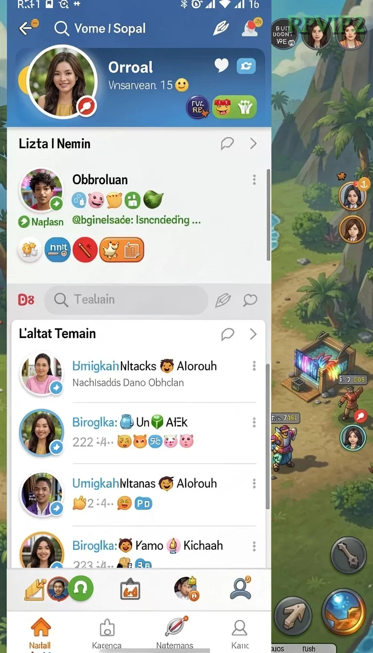 Cuplikan layar menu unduhan rpvip2 untuk perangkat Android